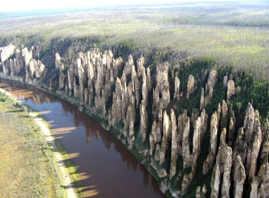 Lena-Pillars-Russia-Yakutsk-from-the-air