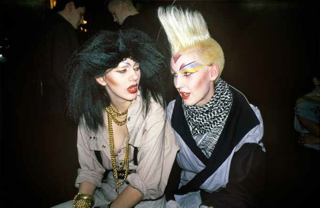 Richard and friend at the Dayglo Ball, Heaven 1984.