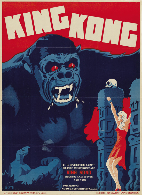 King_Kong_1933_Danish_movie_poster