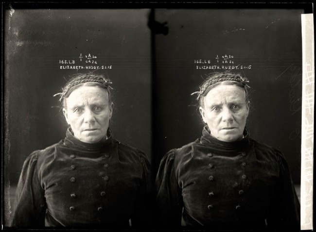 Elizabeth Ruddy, 5 January 1915 Elizabeth Ruddy was a career criminal who was convicted of stealing from the house of one Andrew Foley. She was sentenced to 12 months with hard labour. DOB: 1854, Scotland.