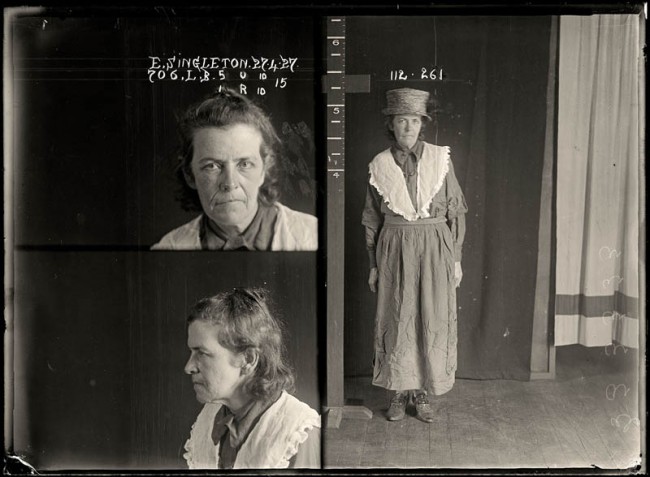 Elizabeth Singleton, 27 April 1927 Elizabeth Singleton had multiple convictions for soliciting and was described in police records as a ‘common prostitute’. She was imprisoned at Long Bay but the details of her sentence have been lost. DOB: 9 July 1905.