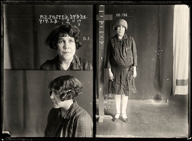 May Ethel Foster, 27 March 1928 May Foster worked with a male accomplice to break into numerous houses and steal the contents. She had previous convictions for vagrancy, failing to appear in court and receiving stolen goods. She was sentenced to six months with hard labour. Aliases: May Saunders, Hopkins. DOB: 19 September 1901. Criminal associate: Albert Roy Callaway (28).