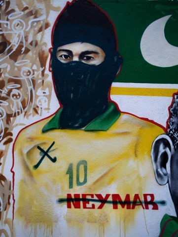 Brazil WCup Soccer Graffiti