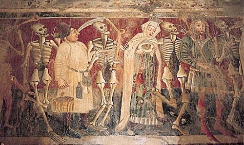Danse Macabre Italian fresco