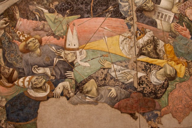 Triumph of Death Wall Painting, ca. 1448, Palazzo Abatellis (detail)