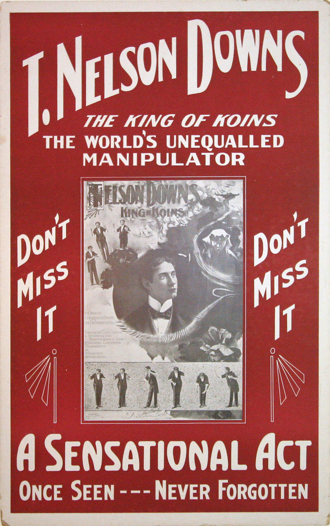 knows sees tells all  vintage magic show posters