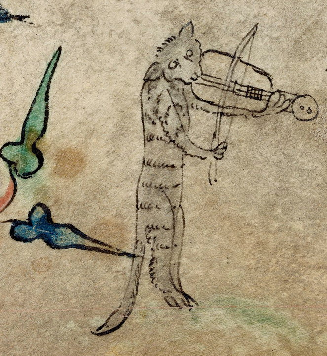THE-CAT-THE-FIDDLE-Book-of-Hours-England-1320-1330.-BL-Harley-6563-fol.-40r