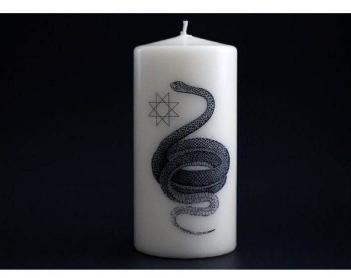 Burke & Hare Co. - Snake Creation Symbol Pillar Candle