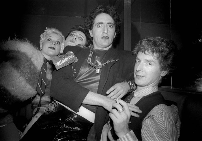 Mandatory Credit: Photo by Ray Stevenson/REX/Shutterstock (581295bo) Debbie Juvenile, Siouxsie Sioux, Philip Salon and Malcolm McLaren at Louises - 1976 Various