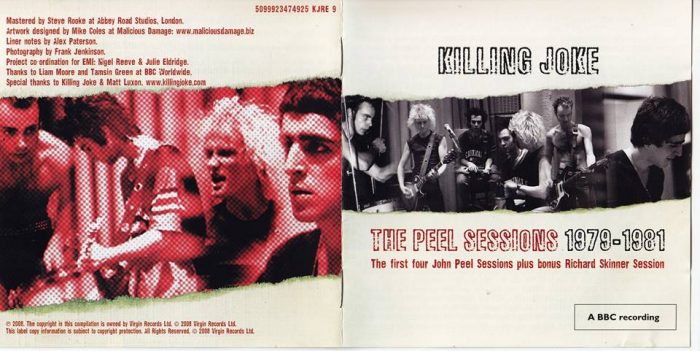 Frank Jenkinson's photos used on the Killing Joke Peel Sessions CD.