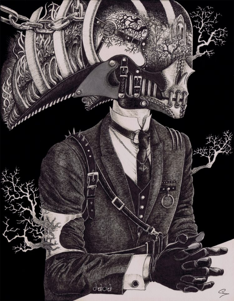 psychedelic and experimental portraits of death by hiroko